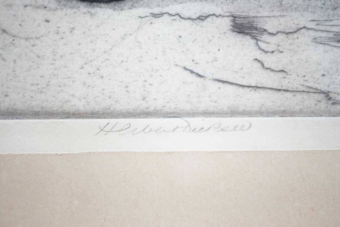 Herbert Dicksee RE (1862-1942), etching, 'A Bengal Tiger', artist's proof, signed in pencil, blindstamped, limited to 100, published by Frost & Reed, Ltd., Bristol & London, 1915, 21 x 36cm. Condition - good